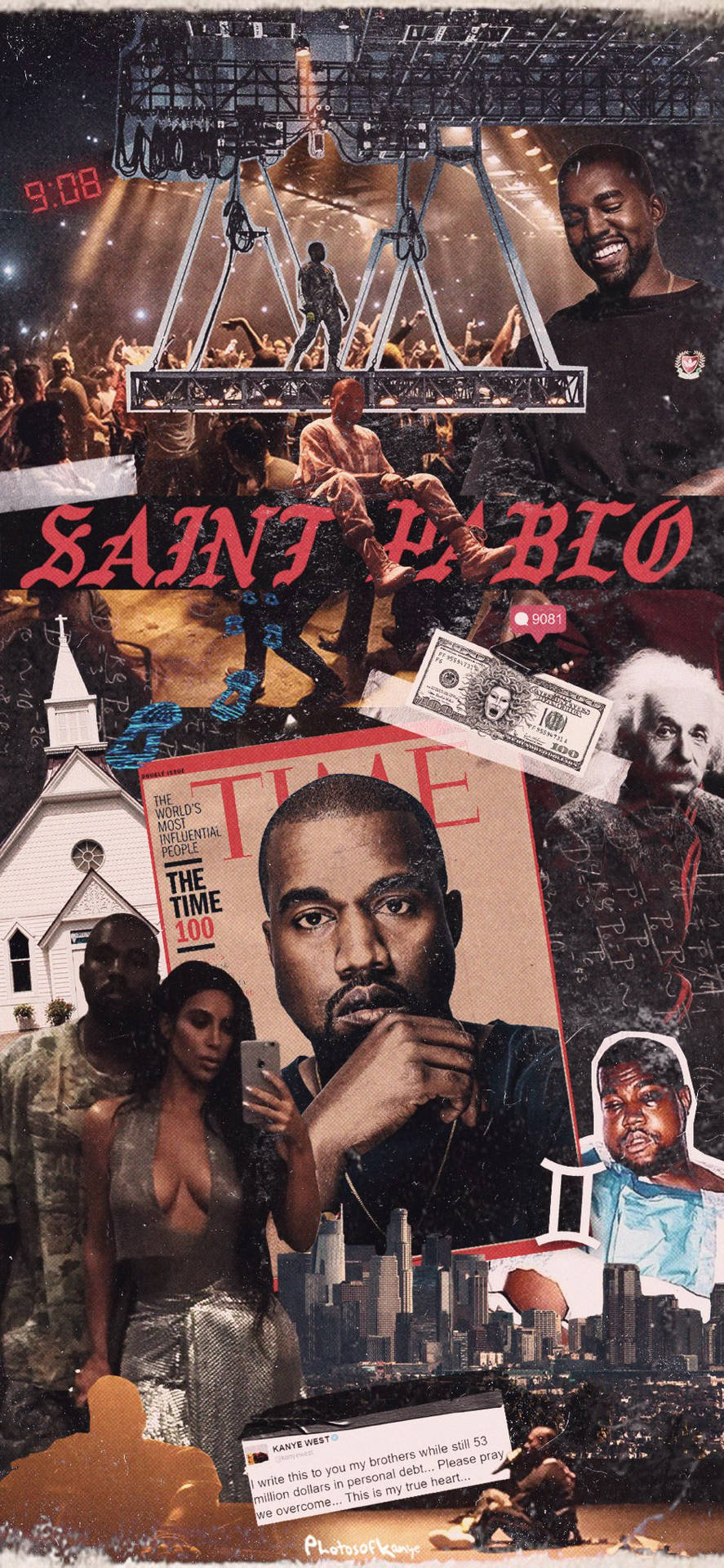Kanye West Saint Pablo Collage