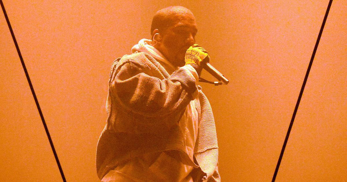 Kanye West Saint Pablo Orange Light Background
