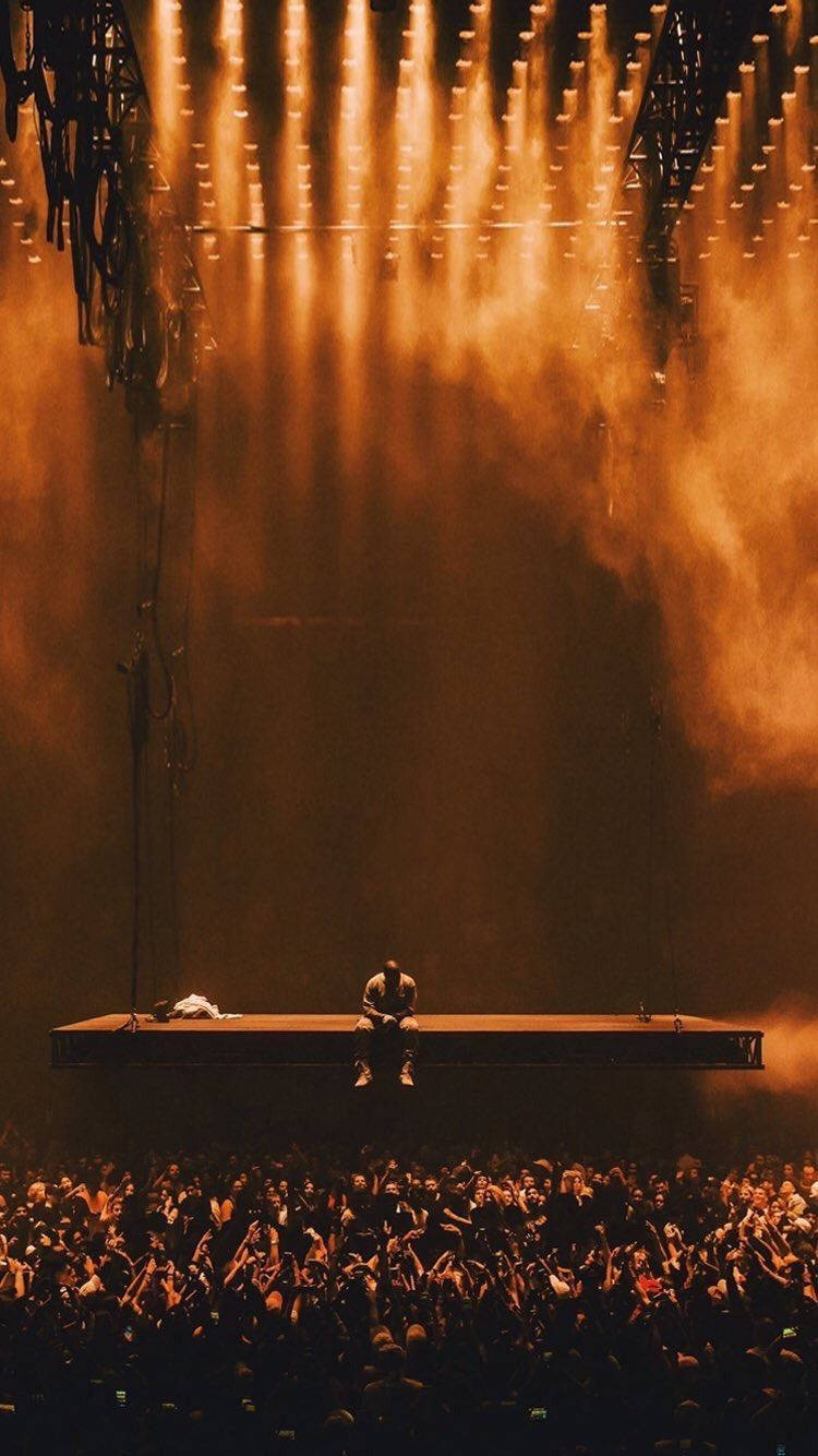Kanye West Saint Pablo Sitting Stage