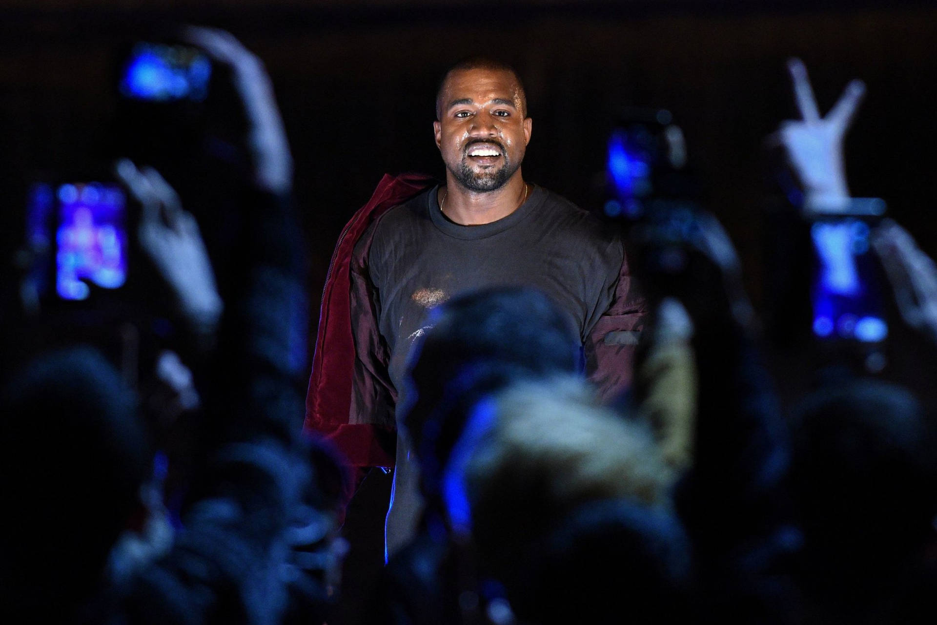 Kanye West Saint Pablo Smile For Cameras