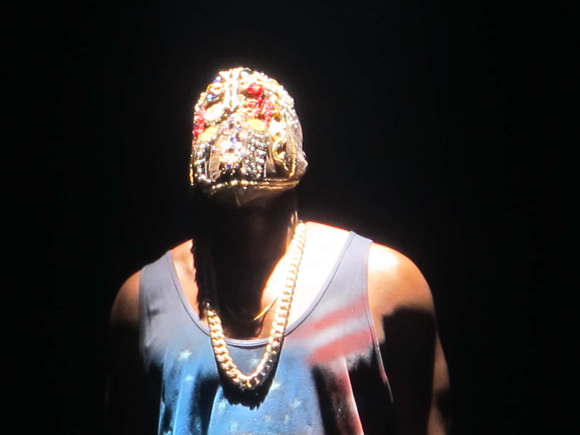 Kanye West Taking The Stage On Yeezus Tour Background