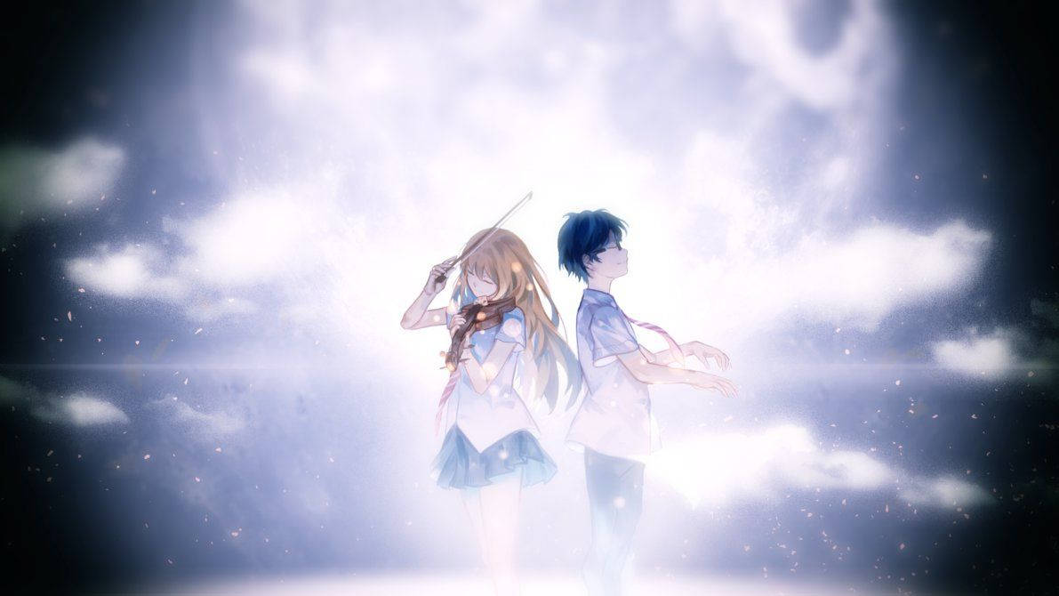 Kaori And Arima Of Your Lie In April Background