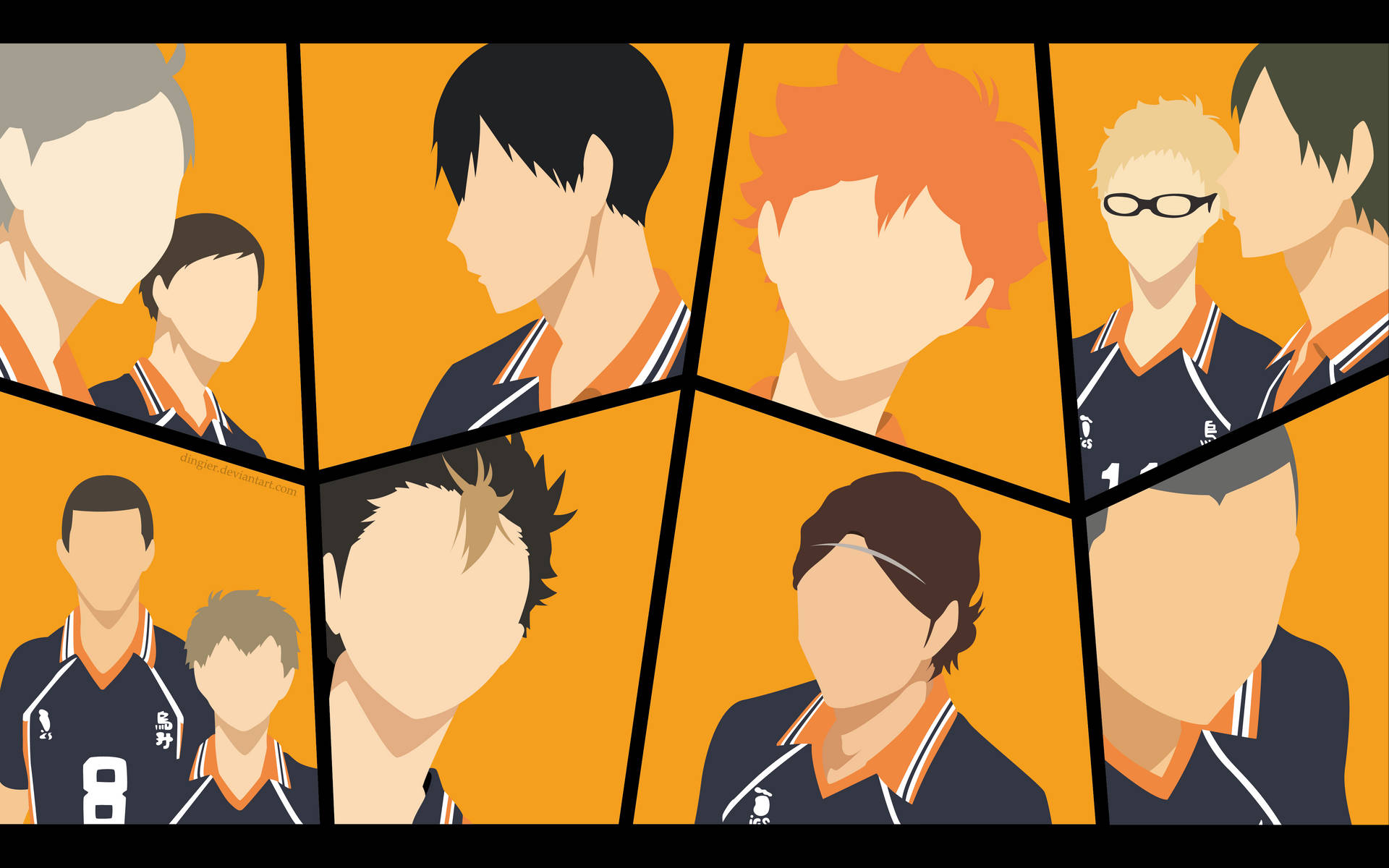 Karasuno Vector Art Haikyuu Desktop