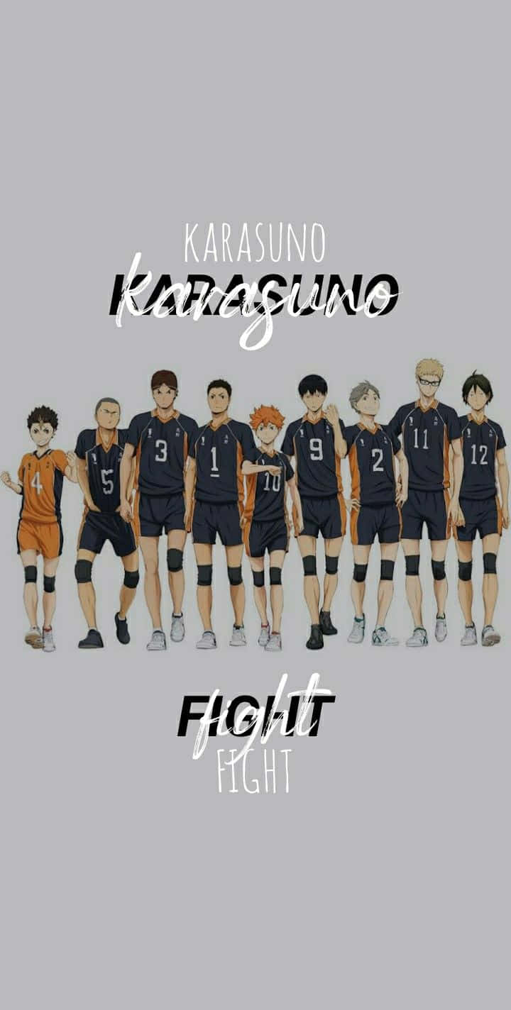 Karasuno Volleyball Team Haikyuu Background
