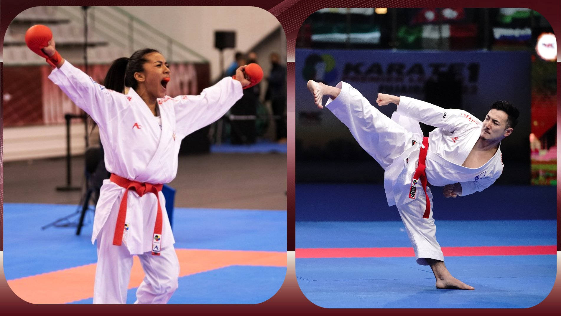 Karate Red Belts Posing