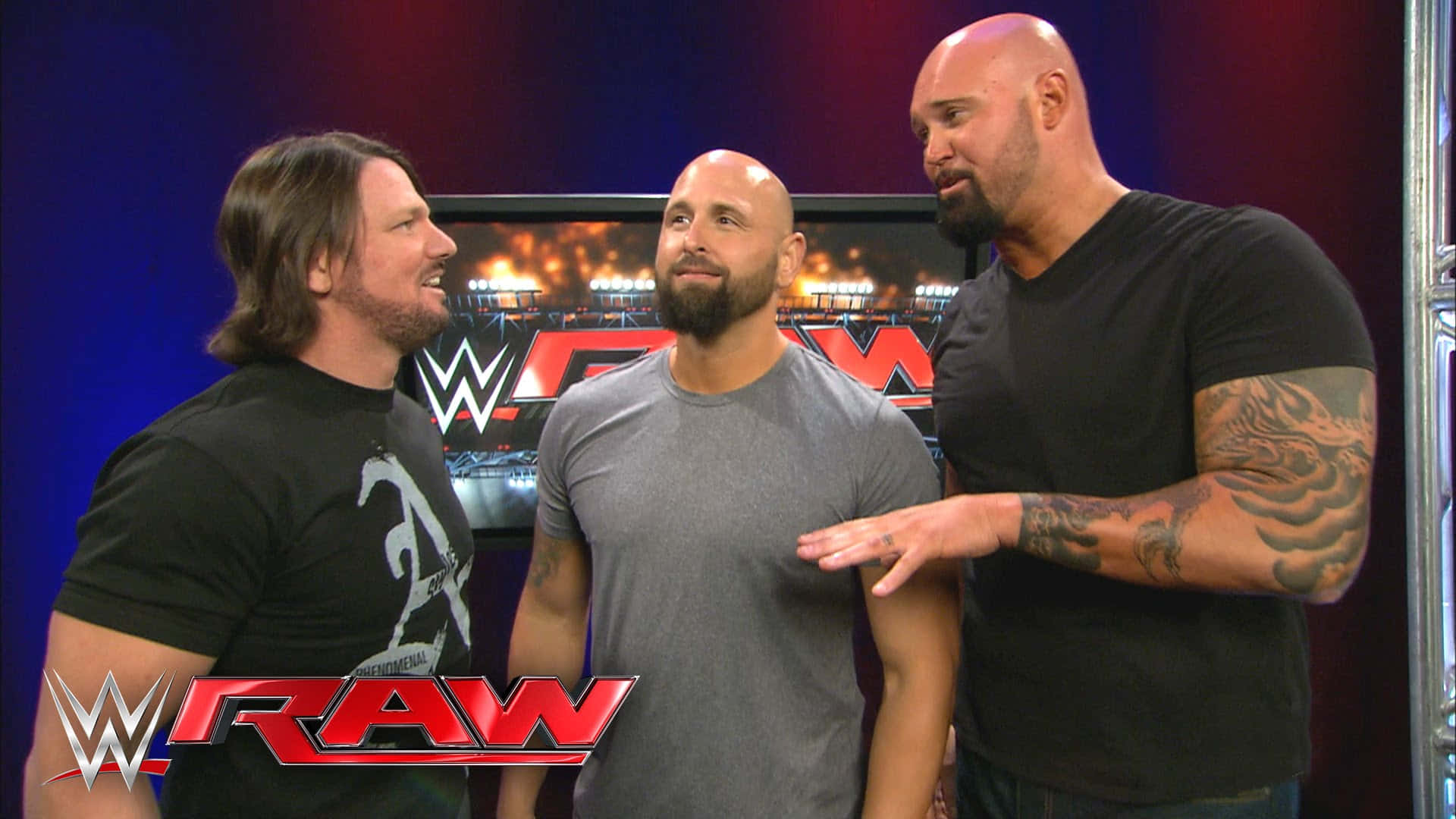 Karl Anderson In Raw Backstage Background