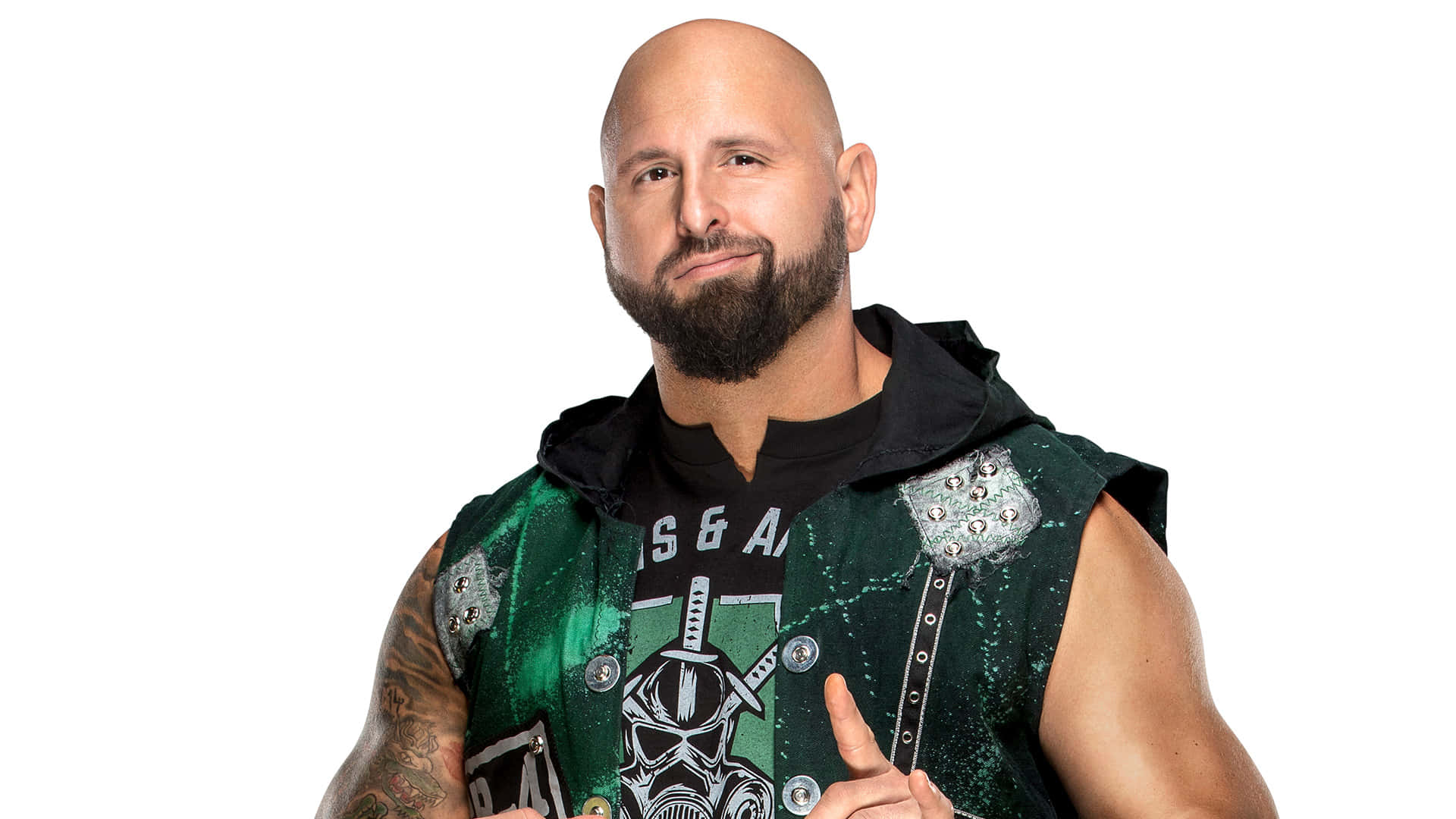 Karl Anderson In White Background Background