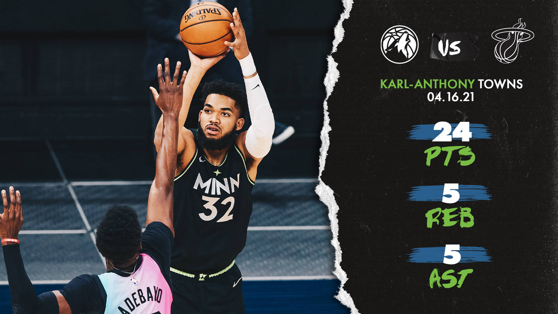 Karl-anthony Towns Stat Line Poster