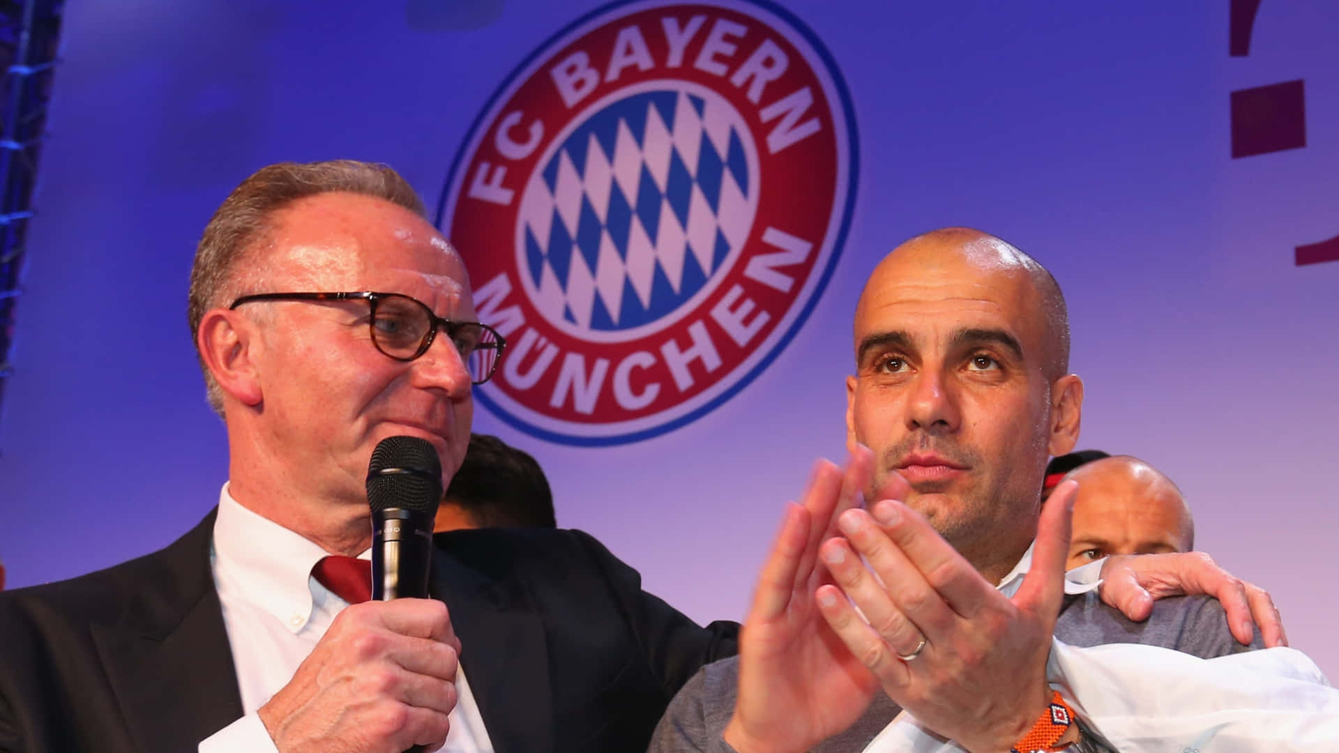 Karl-heinz Rummenigge Fc Bayern München Champions 2016 Party Background