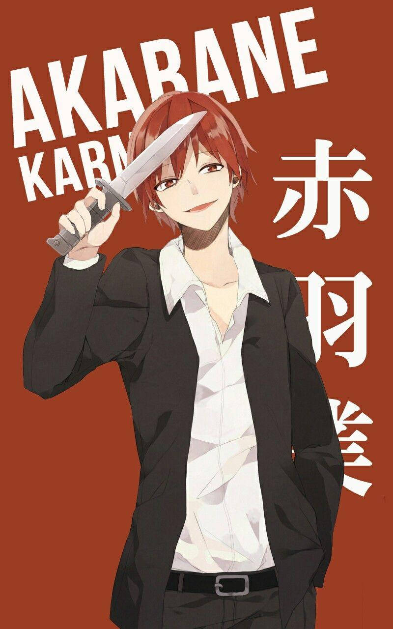 Karma Akabane Anime Poster Background