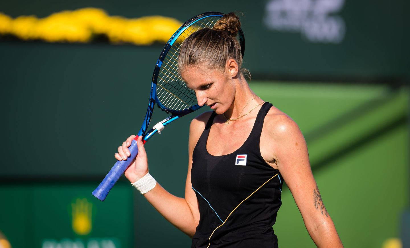 Karolina Pliskova Head Down Background