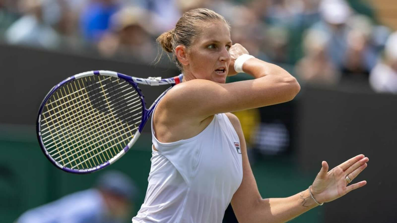 Karolina Pliskova Post Forehand Stroke Background