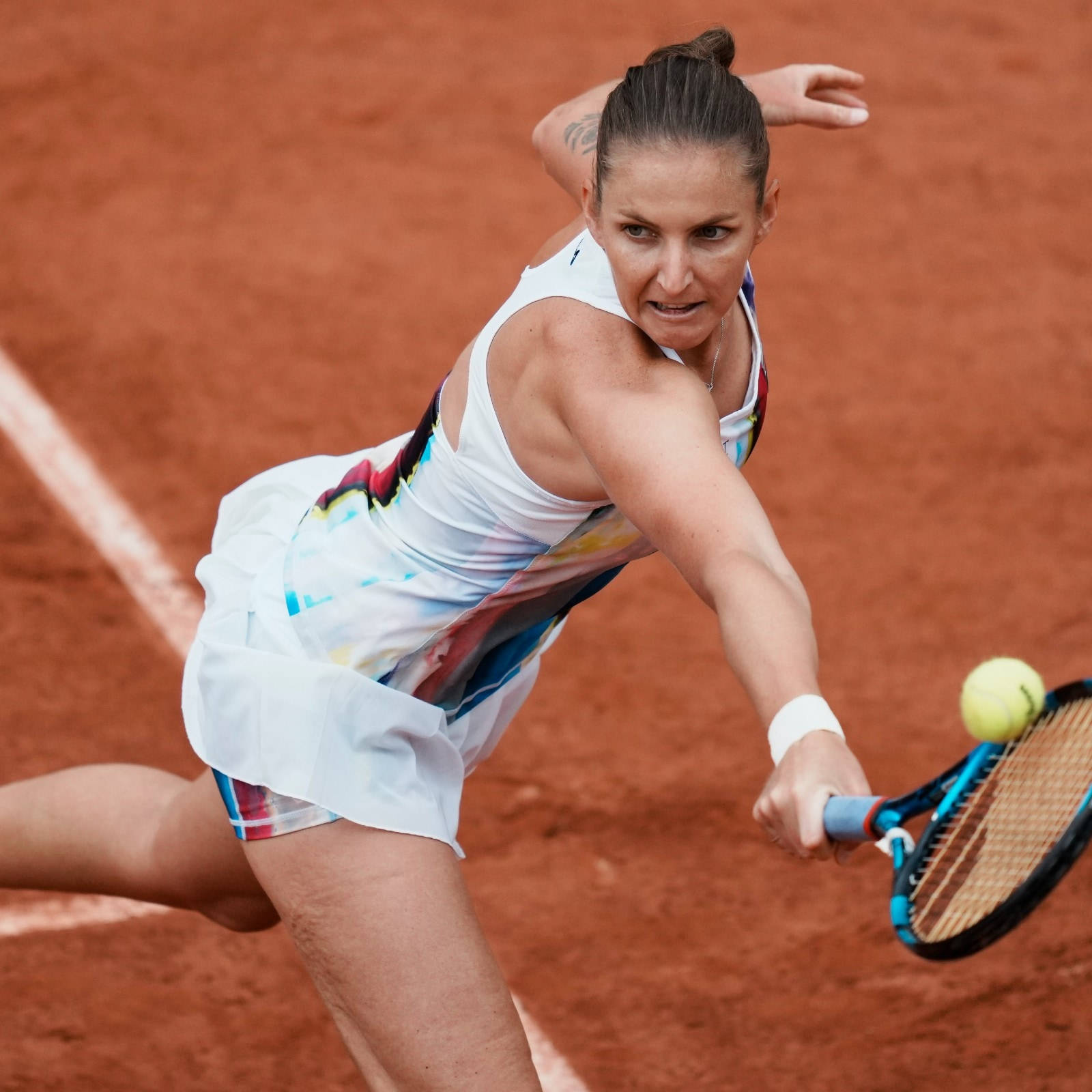 Karolina Pliskova Running Backhand