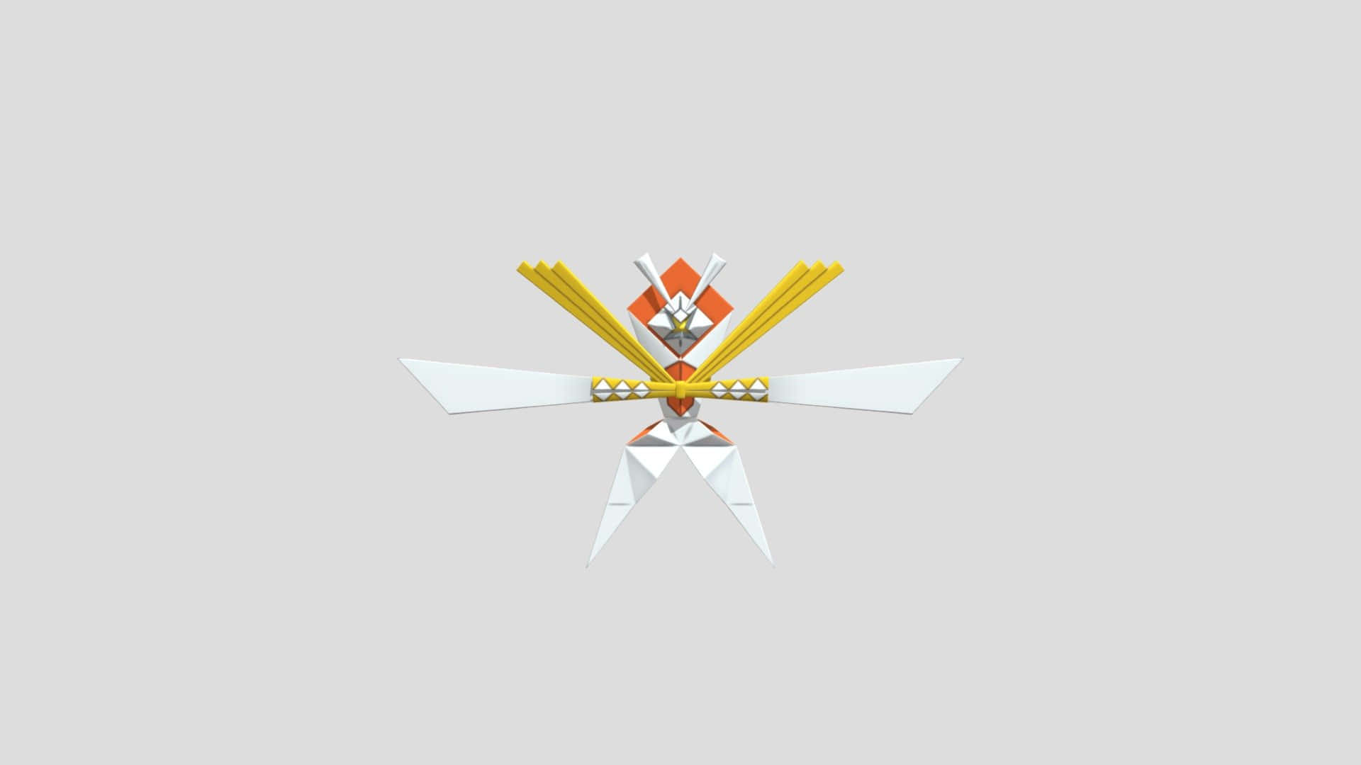 Kartana Model On Gray Background