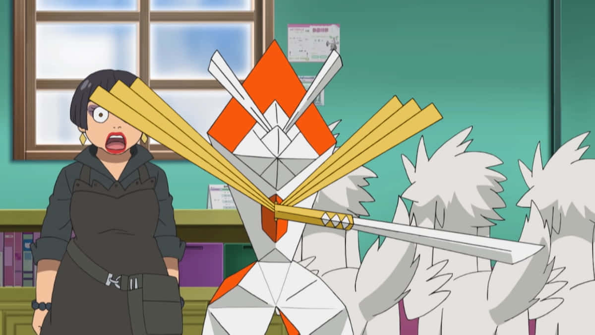 Kartana Pokemon In A Room Background