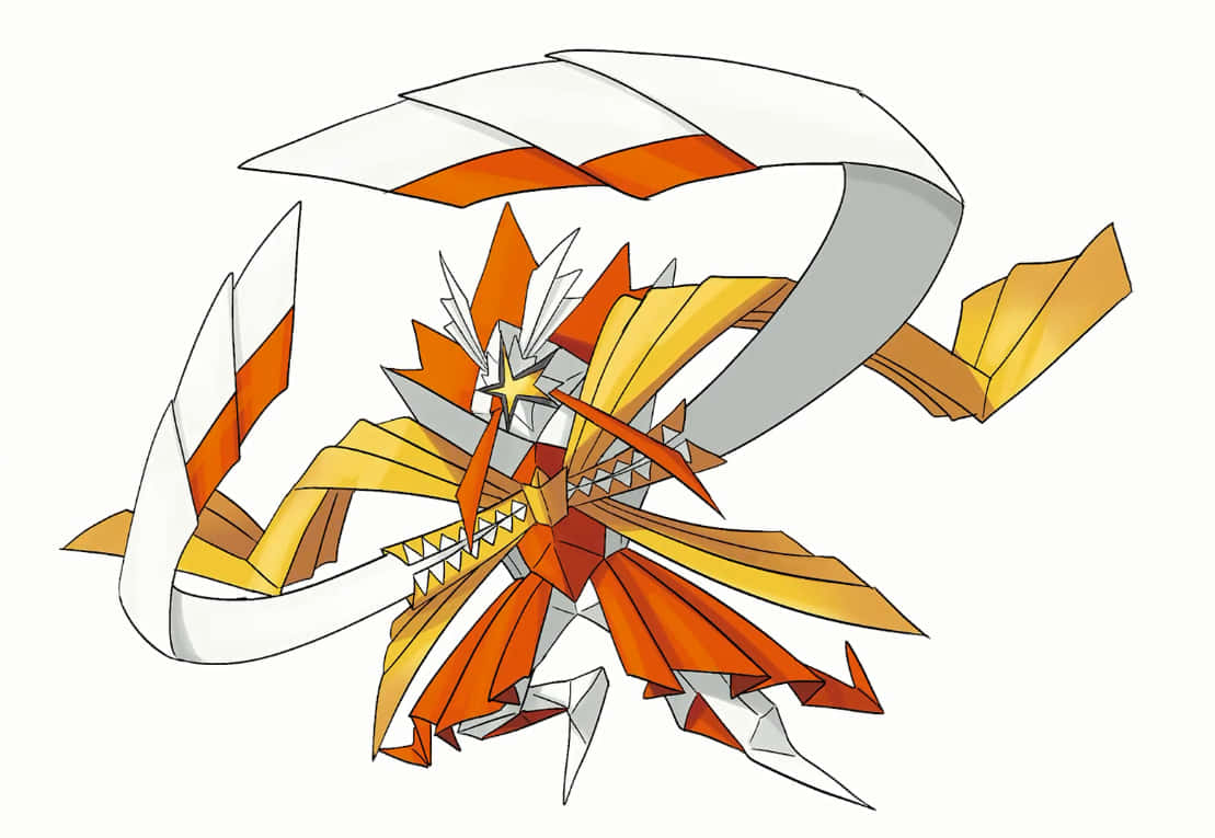 Kartana Pokemon On White Background Background