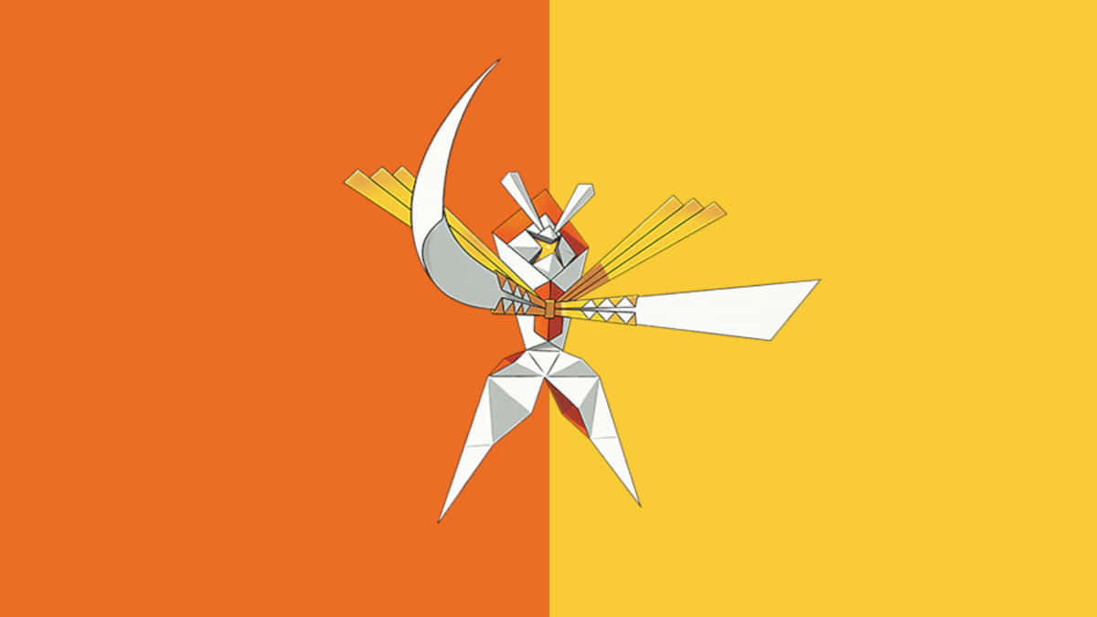 Kartana With Orange And Yellow Background