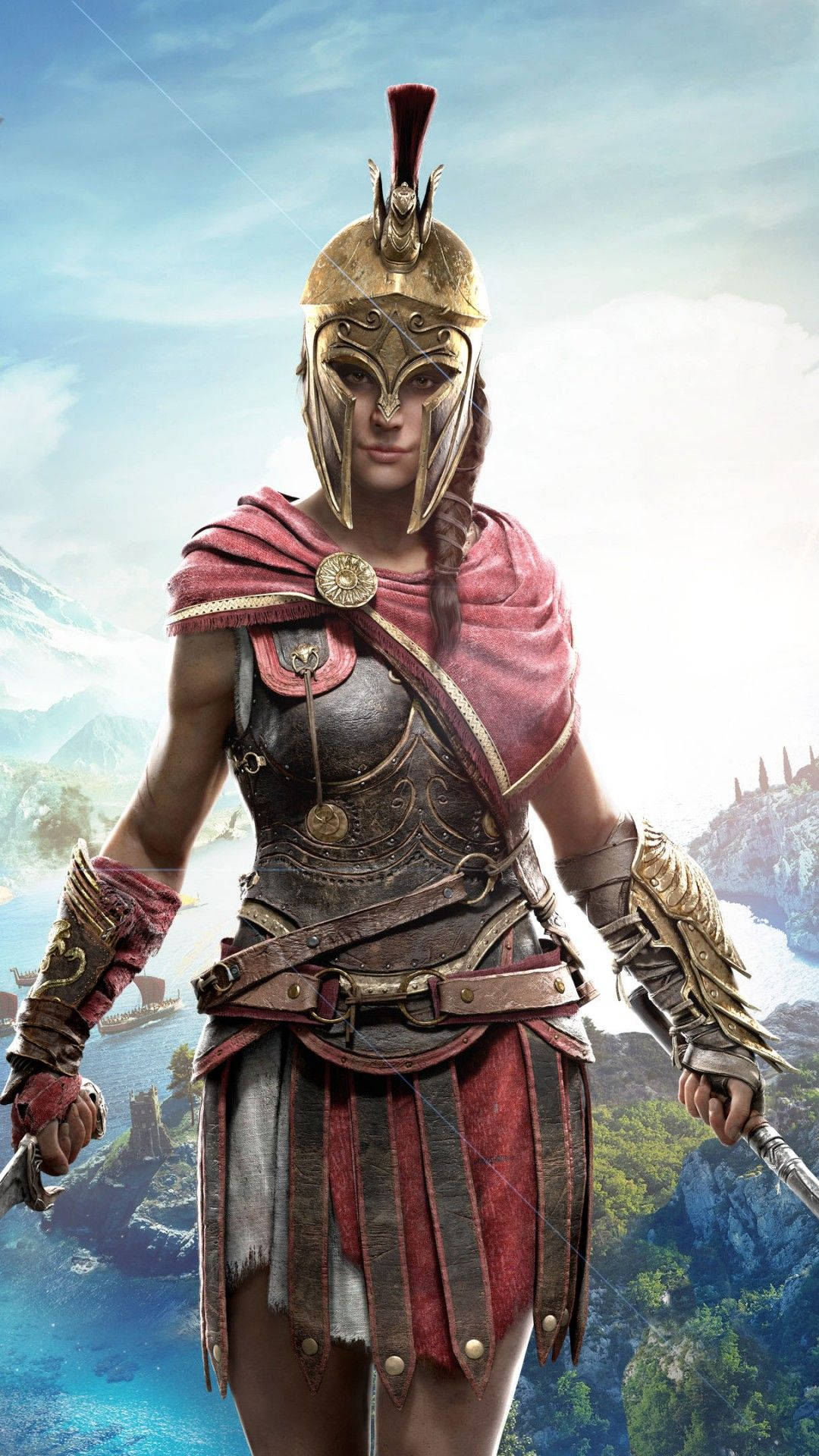 Kassandra Of Assassin's Creed Odyssey Iphone Background