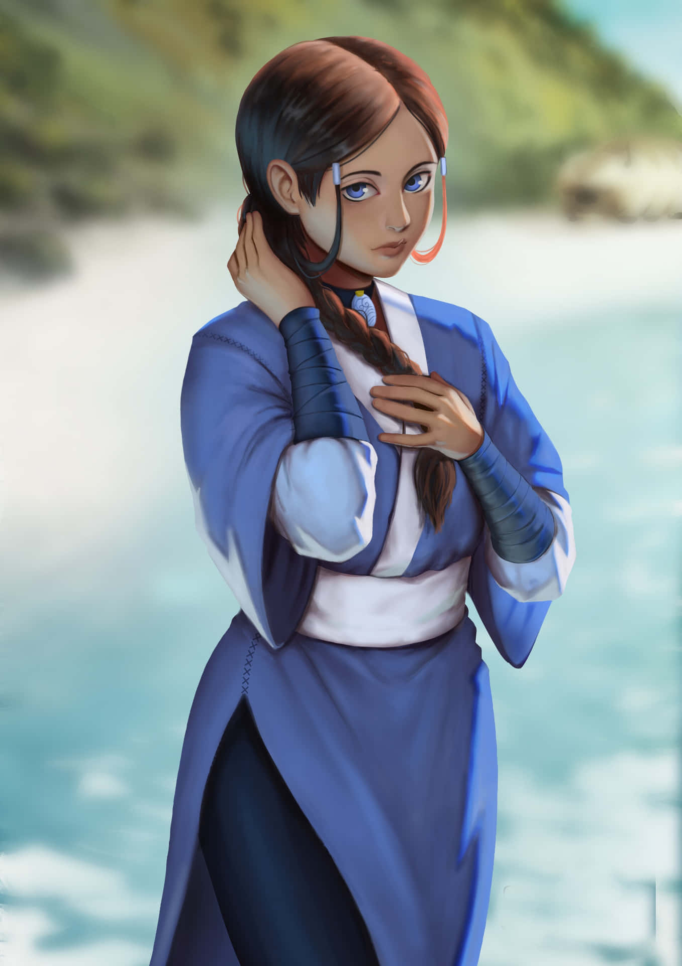 Katara, The Water Tribe Warrior Woman From Avatar: The Last Airbender Mastering Her Skills