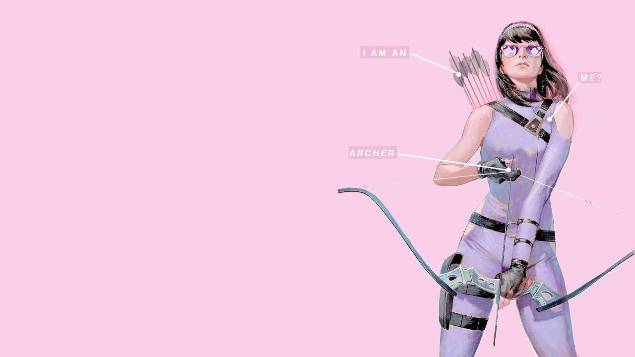 Kate Bishop Hawkeye Archer Art Background