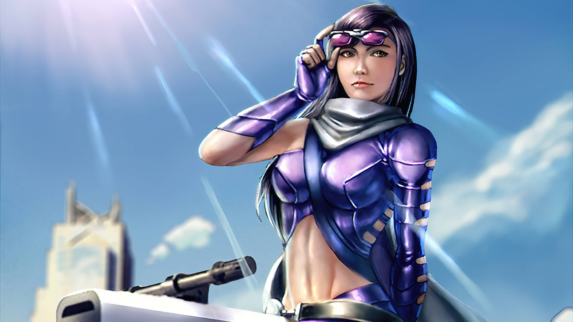 Kate Bishop Hawkeye Scooter Art Background