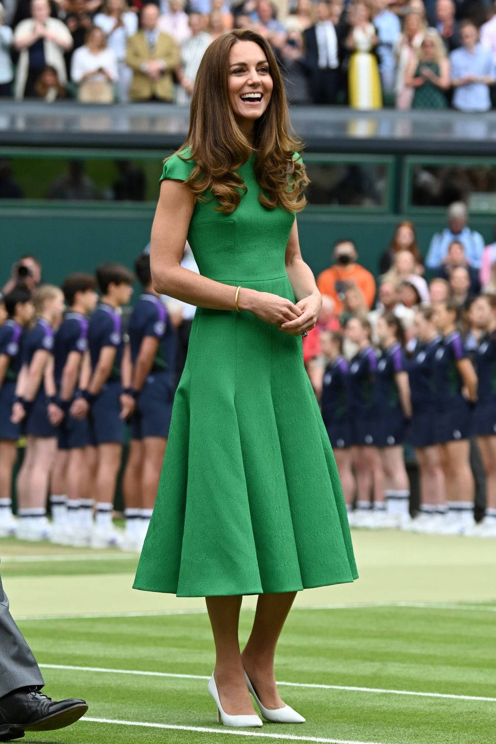 Kate Middleton In Kelly Green Dress Background
