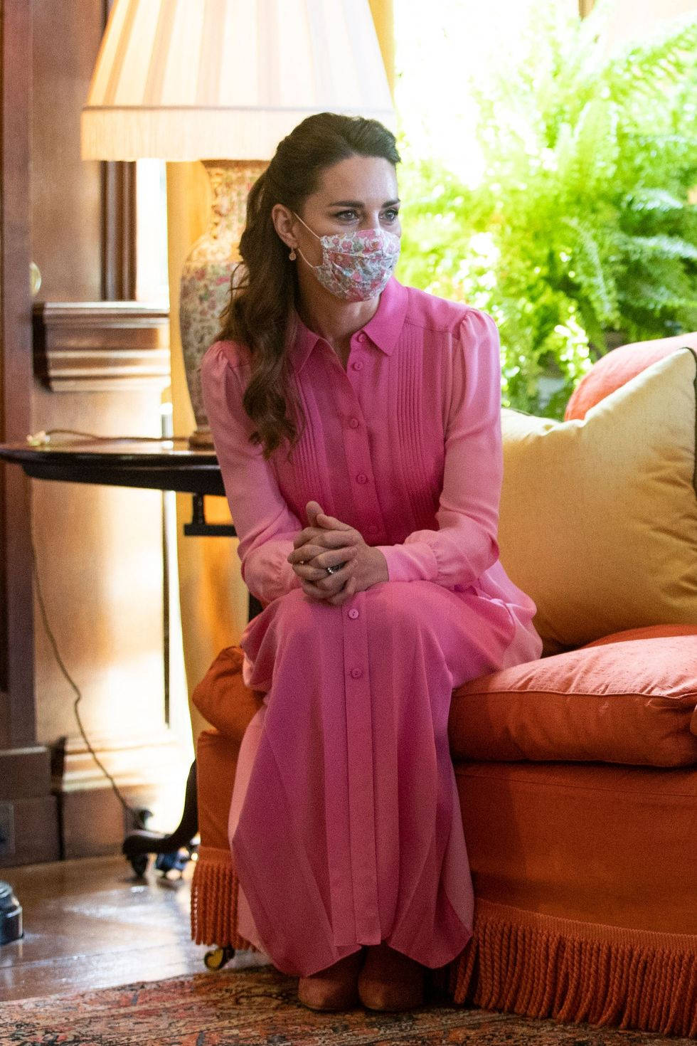 Kate Middleton In Punch Pink Dress