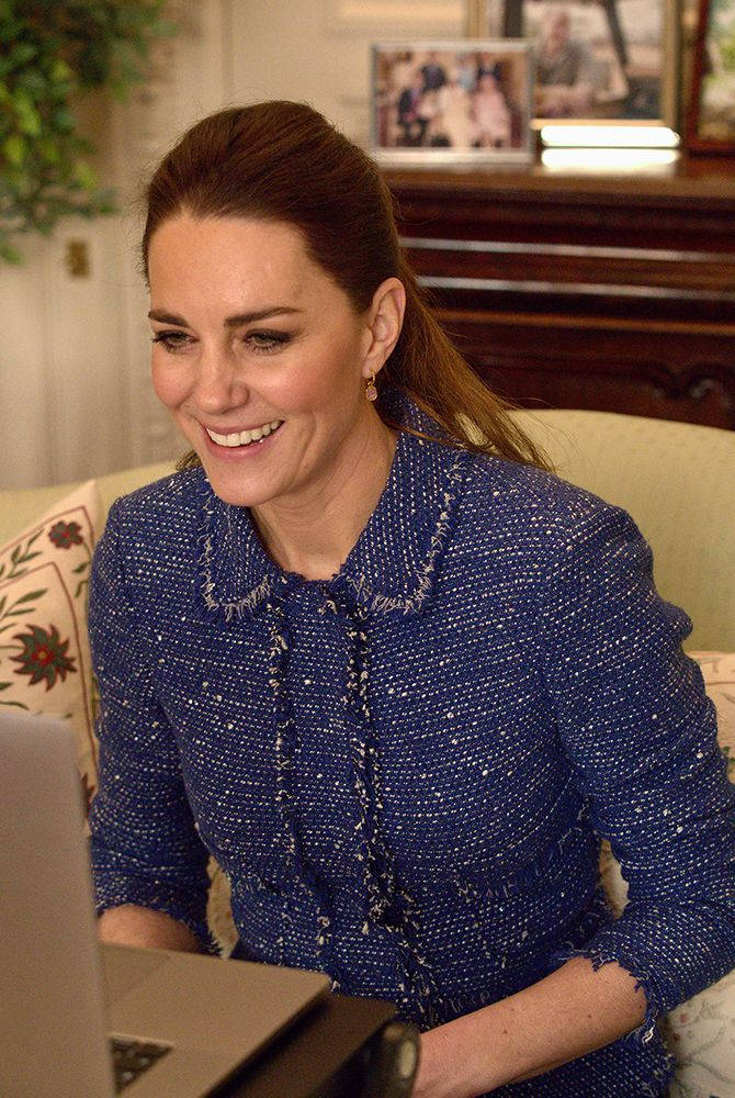 Kate Middleton In Tweed Jacket Background