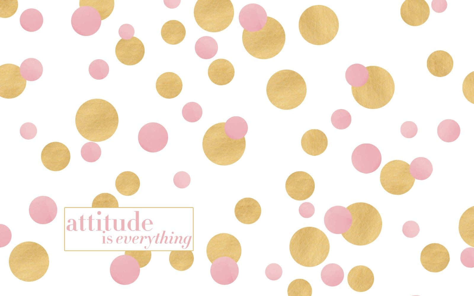 Kate Spade Desktop Pink And Gold Spots Background