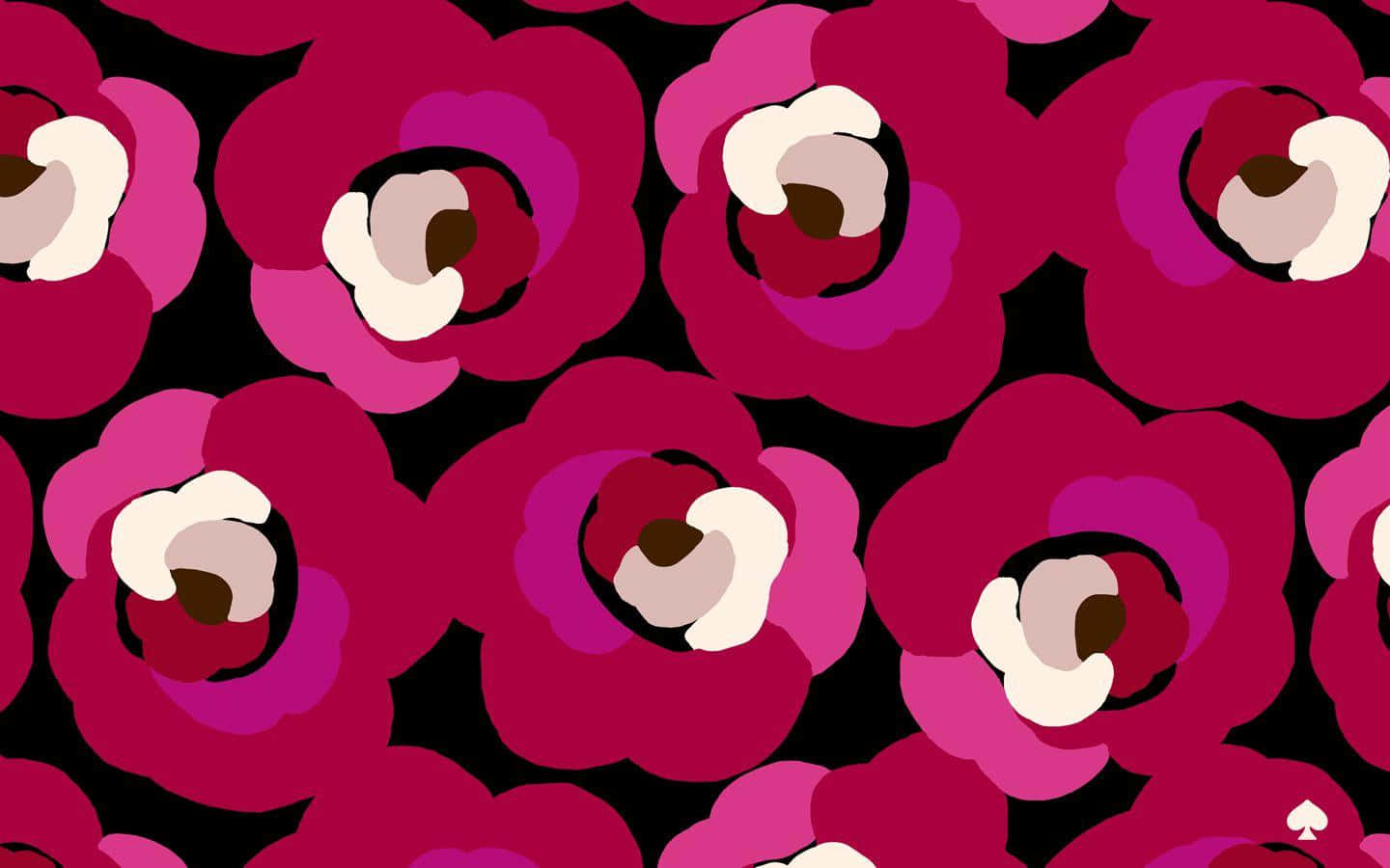 Kate Spade Desktop Pink Flowers Pattern Background