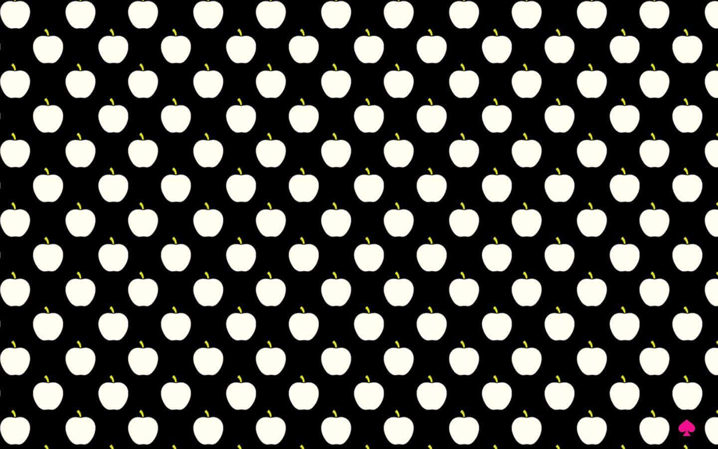 Kate Spade Desktop White Apple Pattern Background