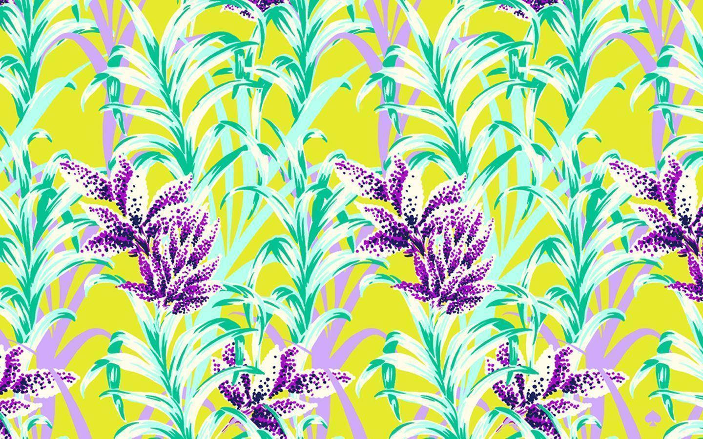 Kate Spade Floral-themed Painting Background