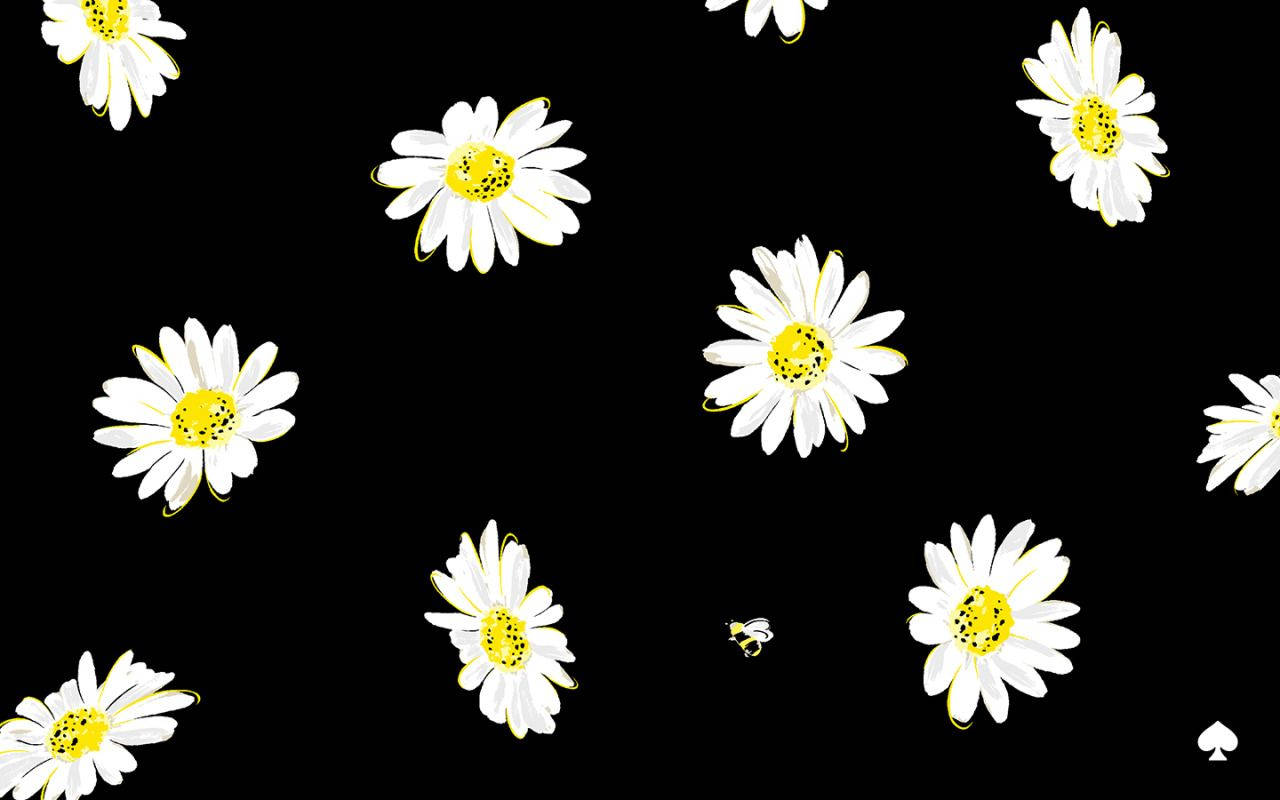 Kate Spade Flower And Bee Background