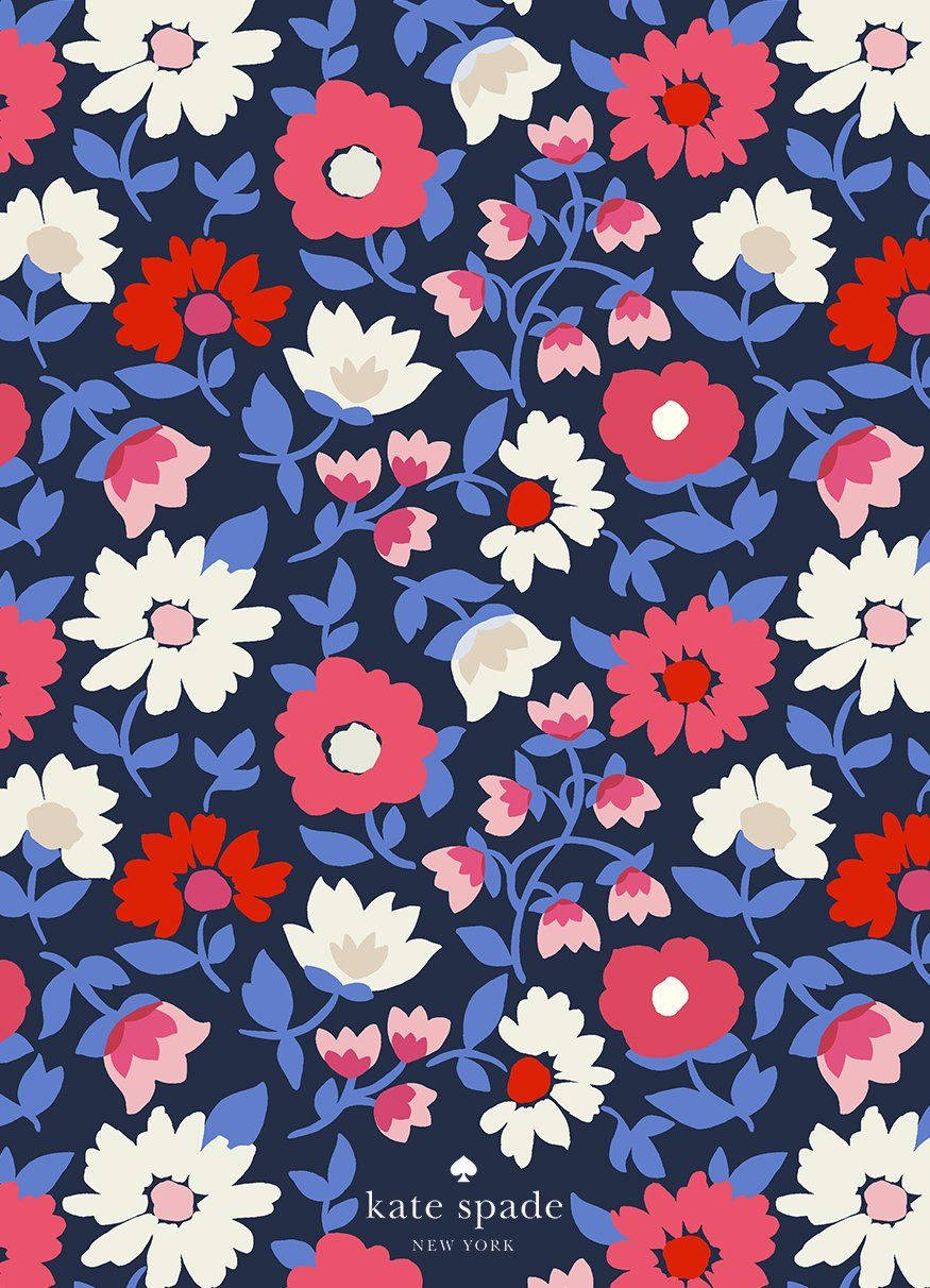 Kate Spade Flower Vector Art Background