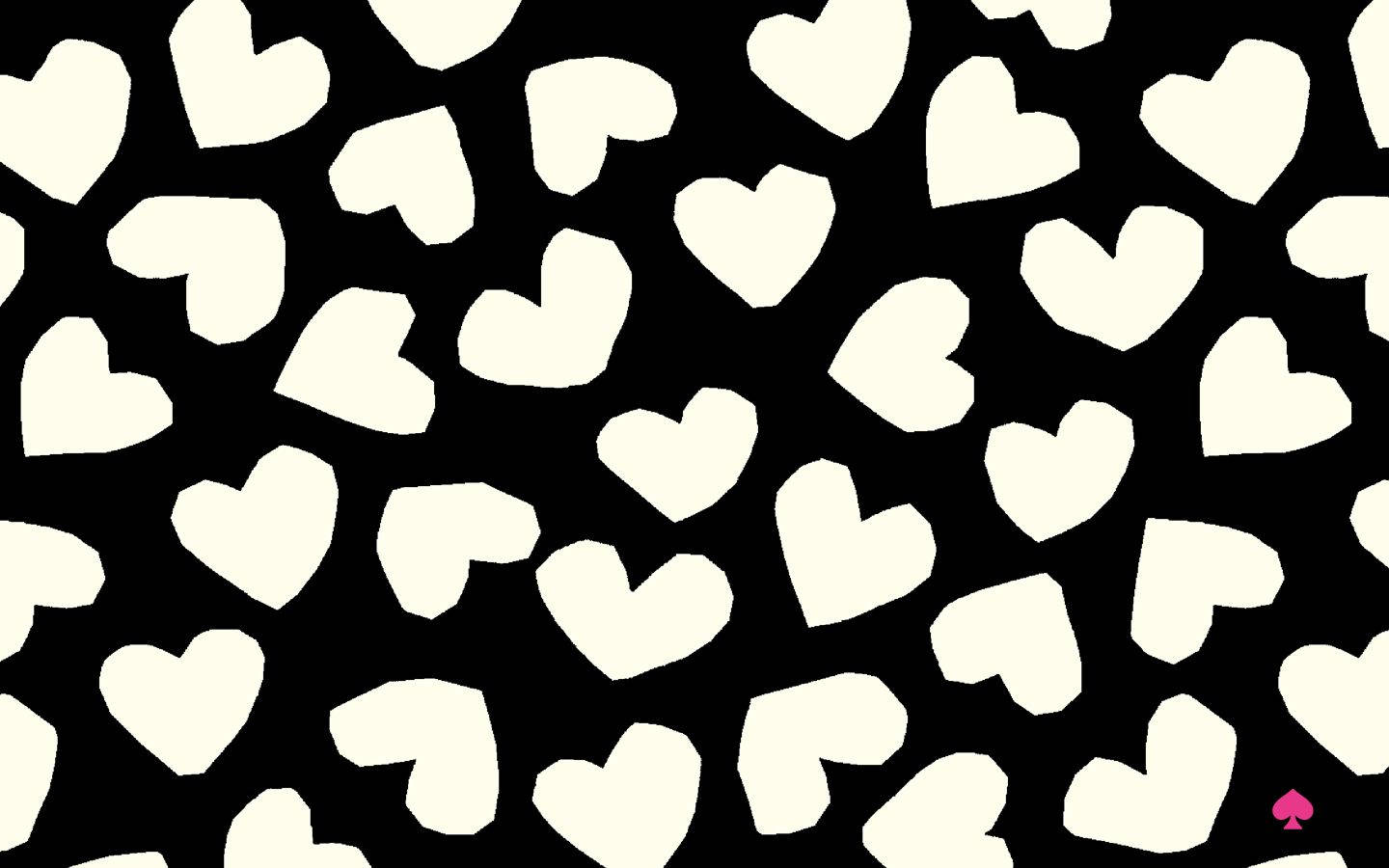 Kate Spade White Hearts Background