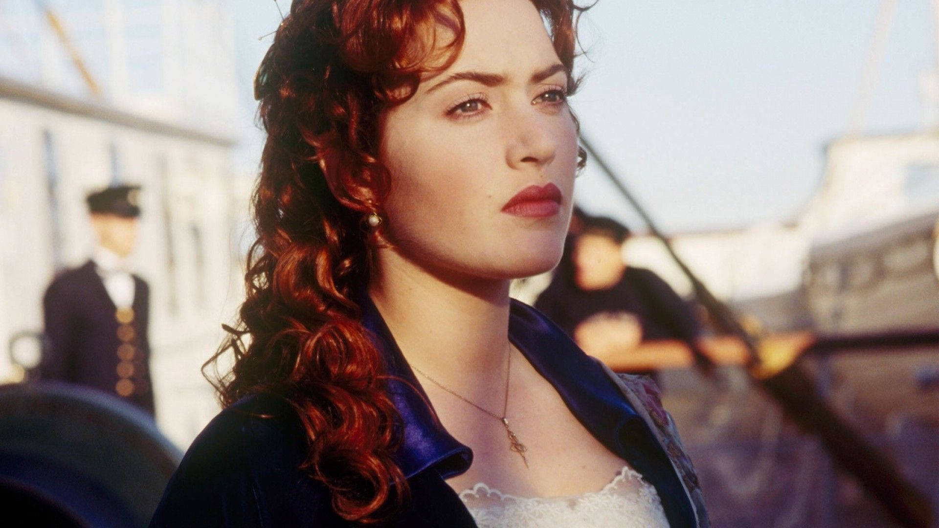 Kate Winslet Titanic Rose Background