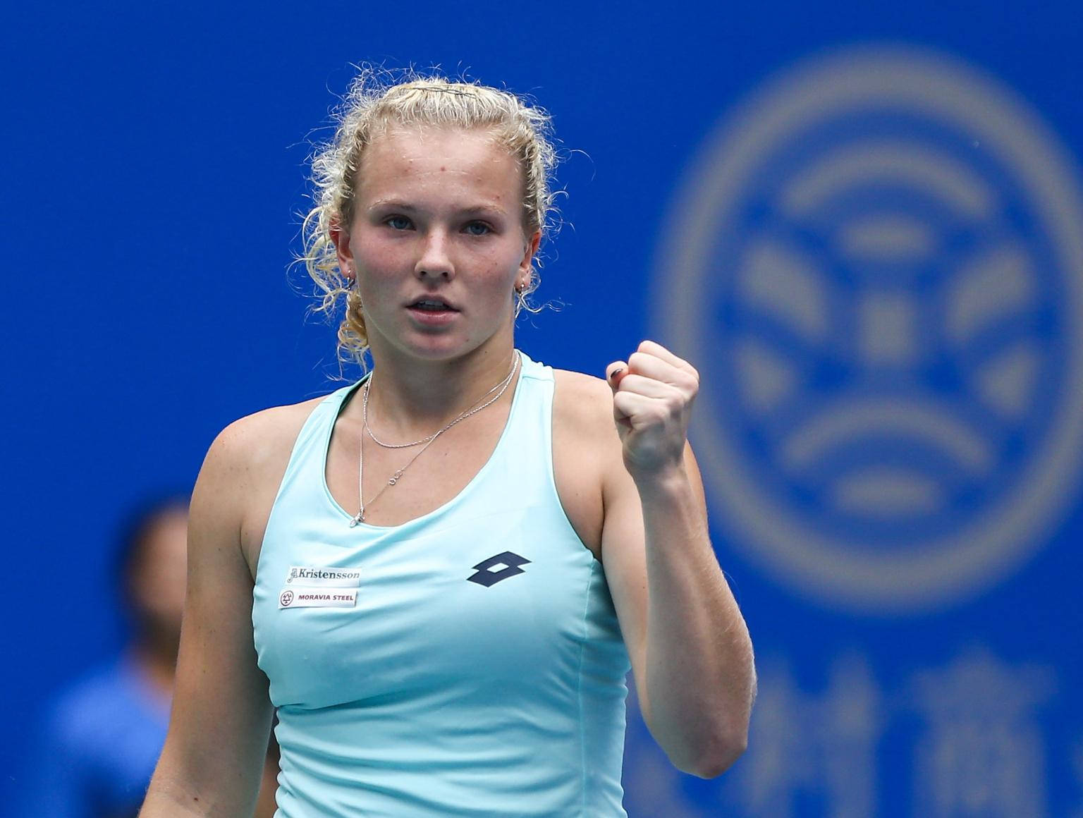 Katerina Siniakova Fist Pump Background