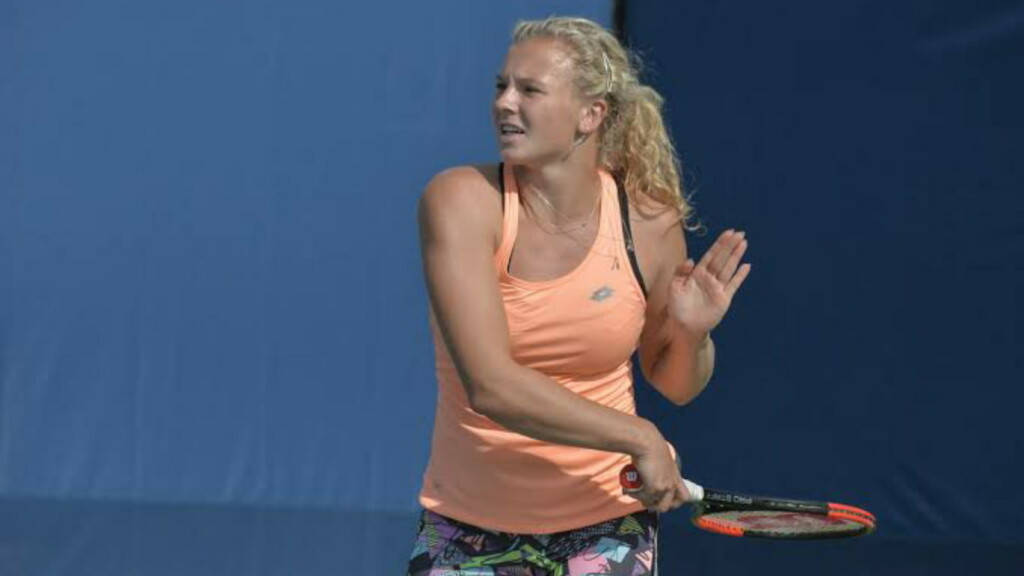 Katerina Siniakova Holding Low Background