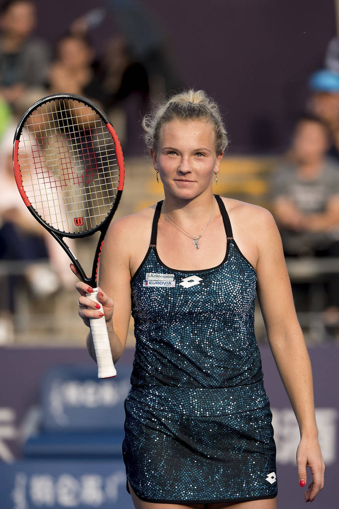 Katerina Siniakova In Black Background