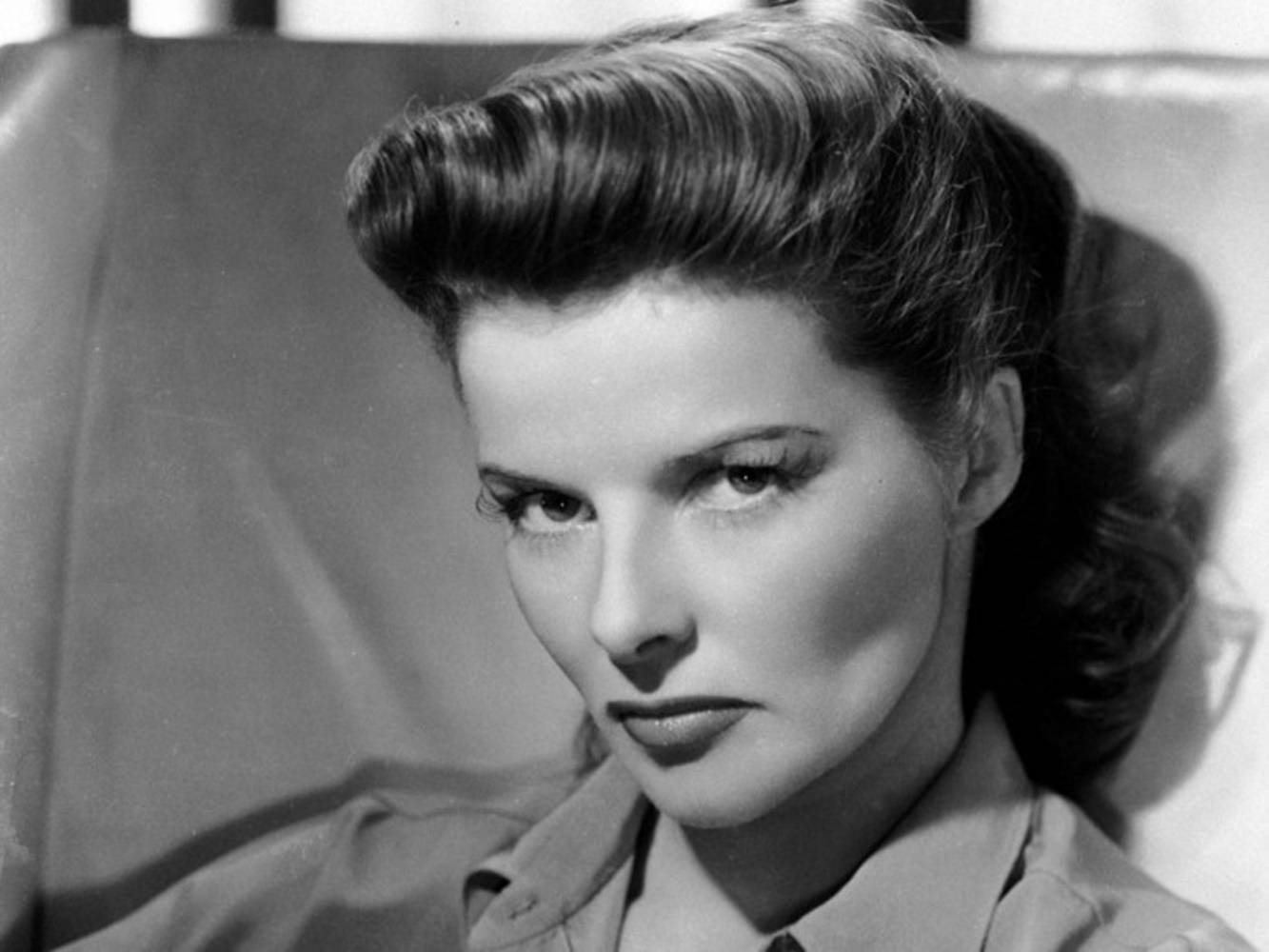 Katharine Hepburn Fierce Face Background