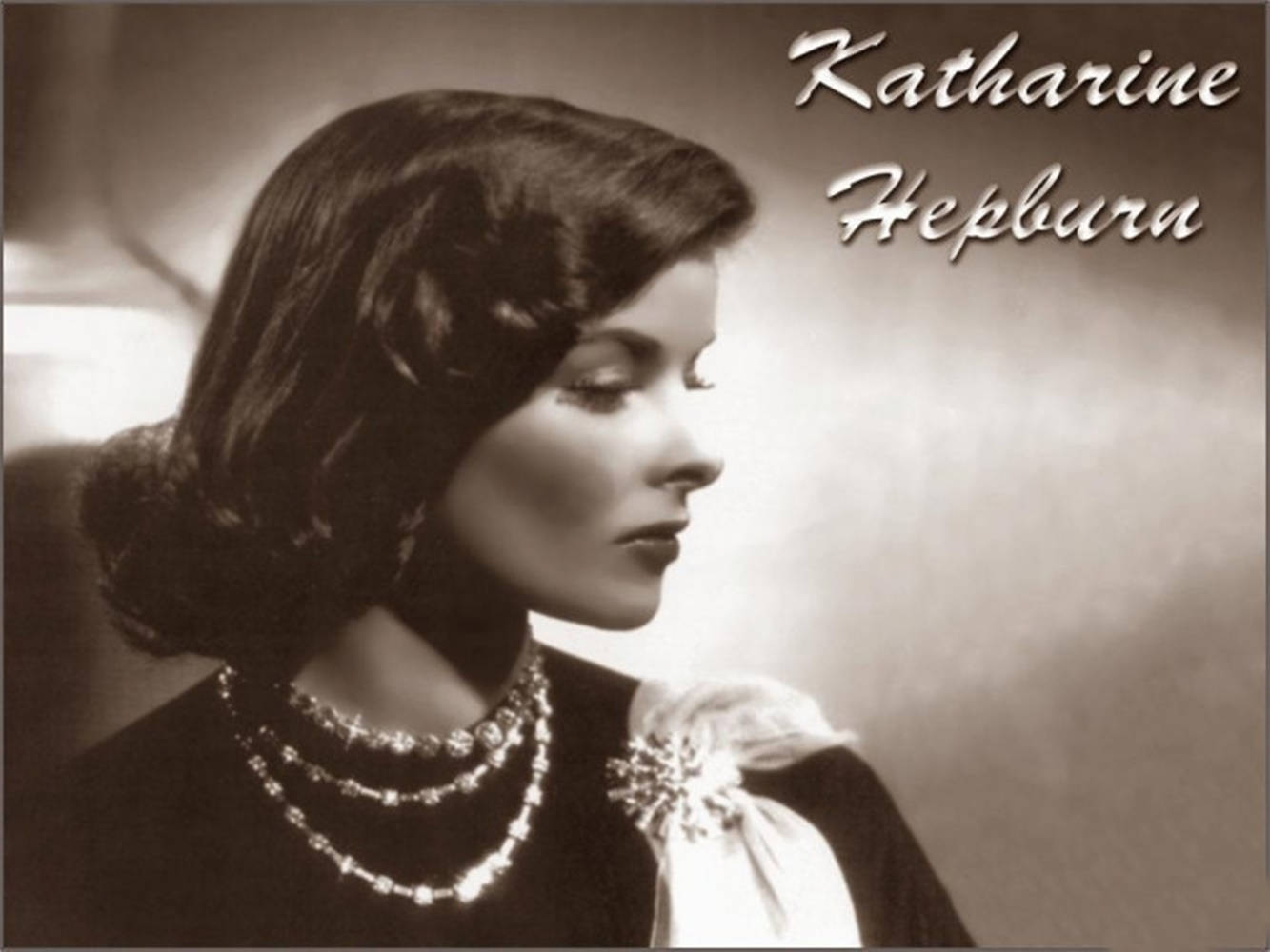 Katharine Hepburn Vintage Side-view