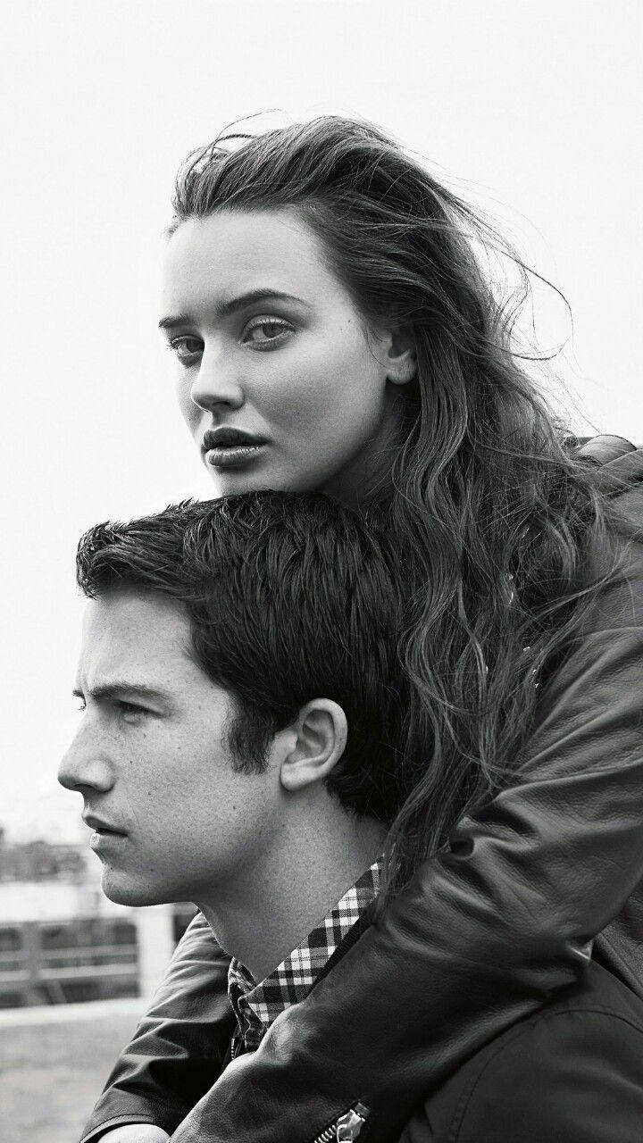 Katherine Langford Dylan Gray Scale Background