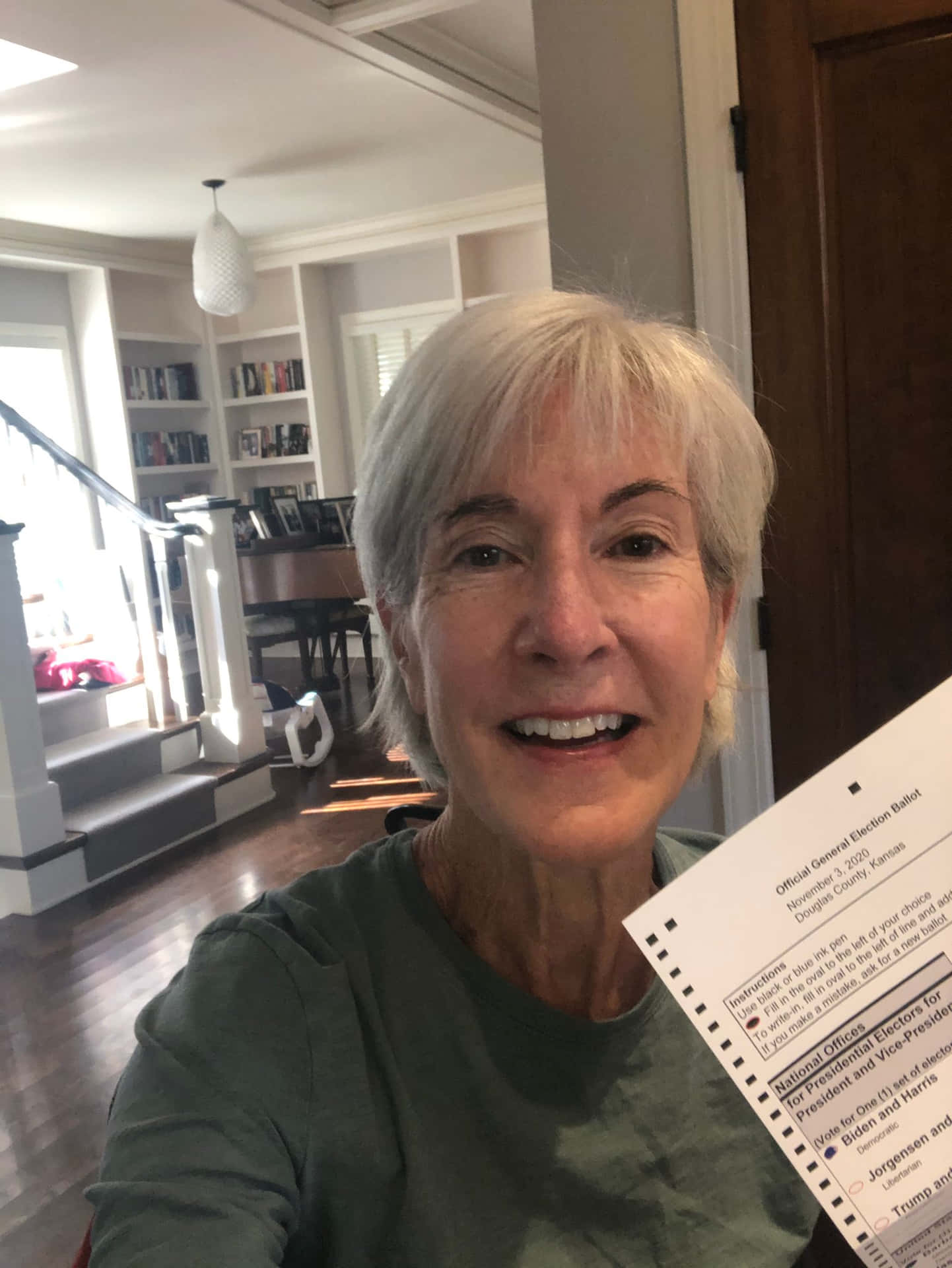 Kathleen Sebelius Delivering An Important Speech Background