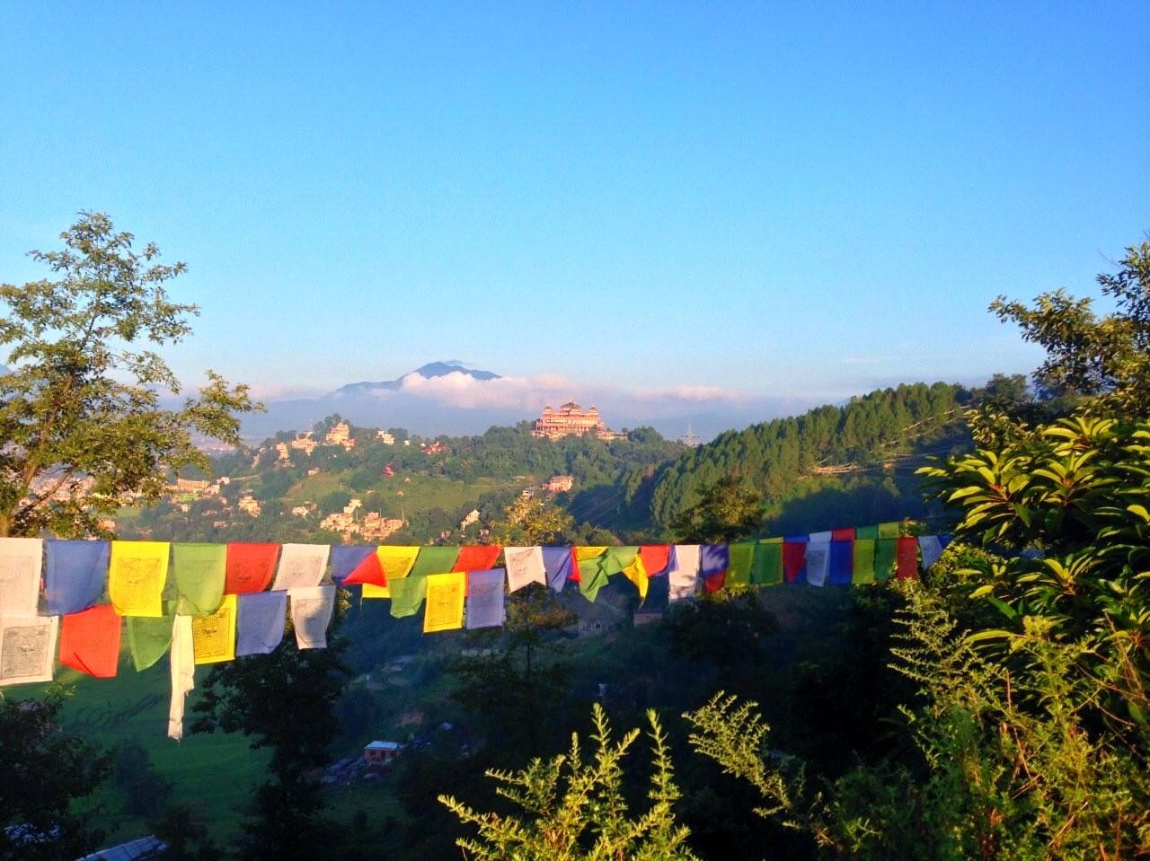 Kathmandu Banners Hanging Background