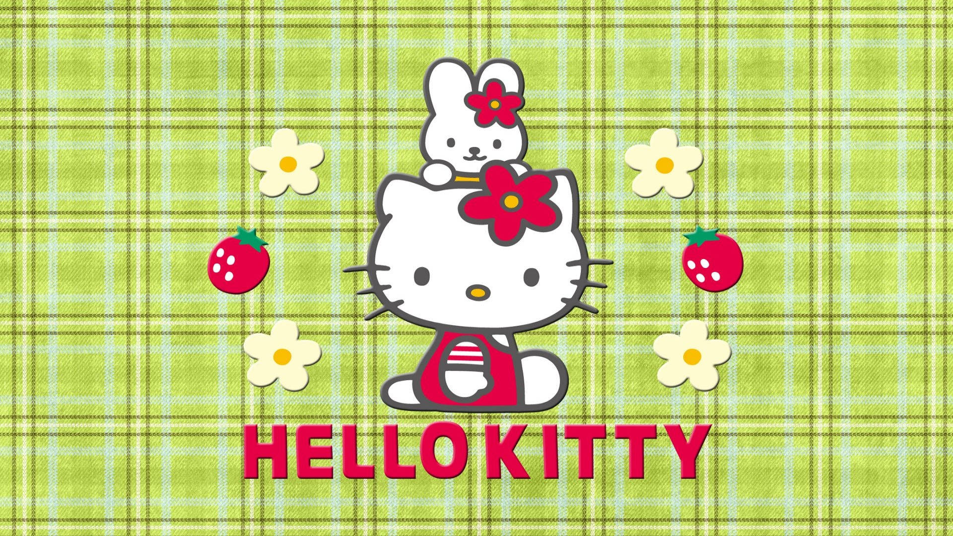 Kathy And Hello Kitty Aesthetic Background