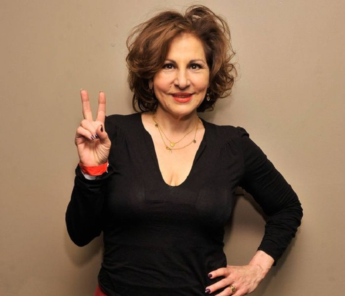 Kathy Najimy Peace Sign Background