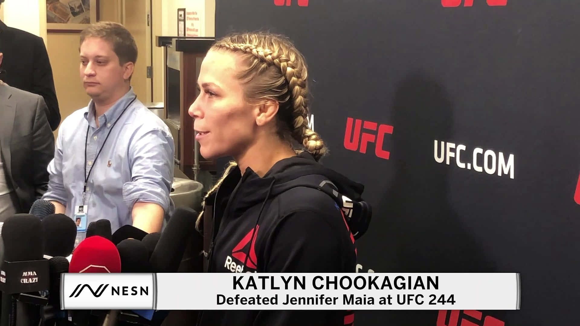 Katlyn Chookagian Being Interviewed Background