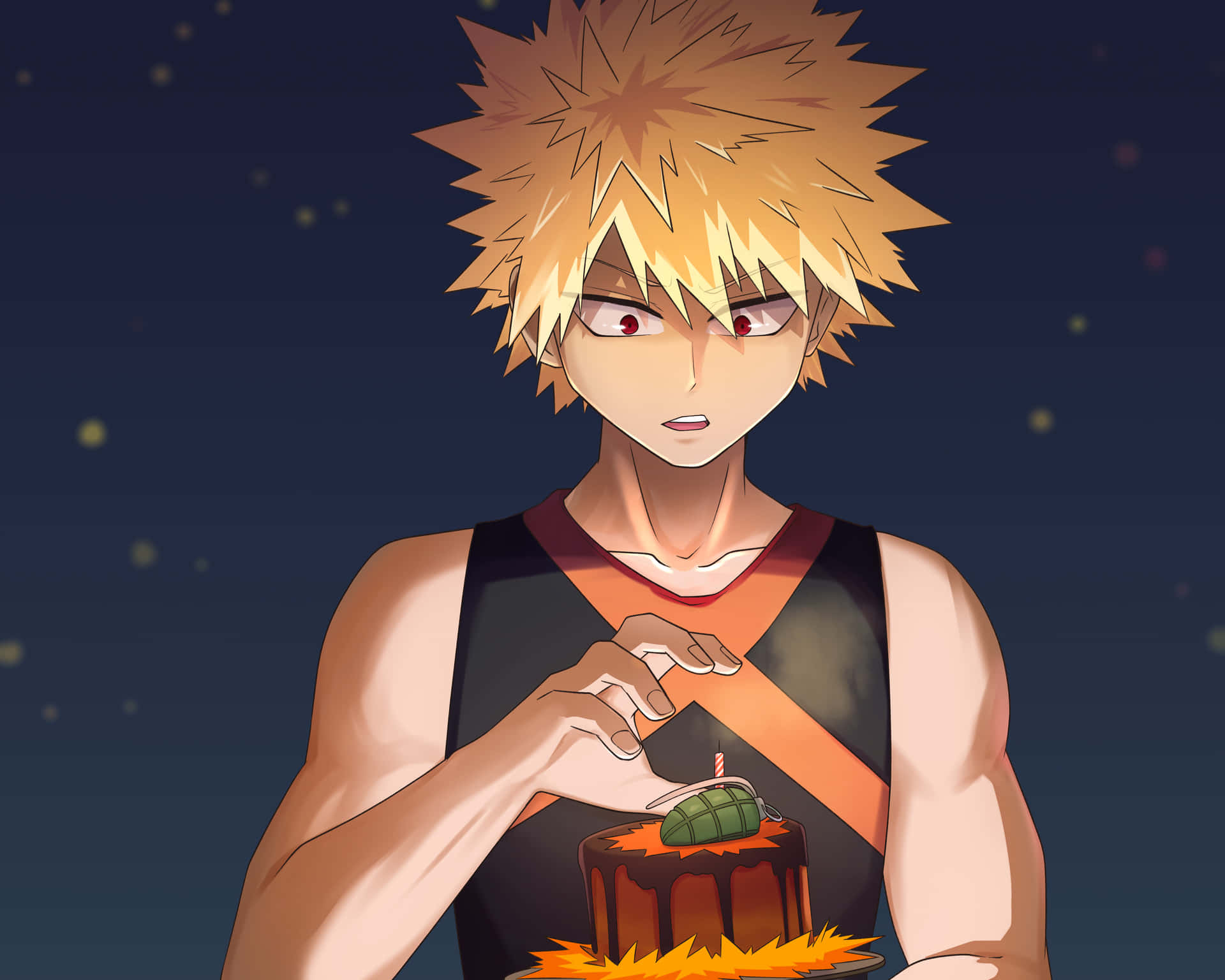 Katsuki Bakugo Birthday Celebration4 K Background