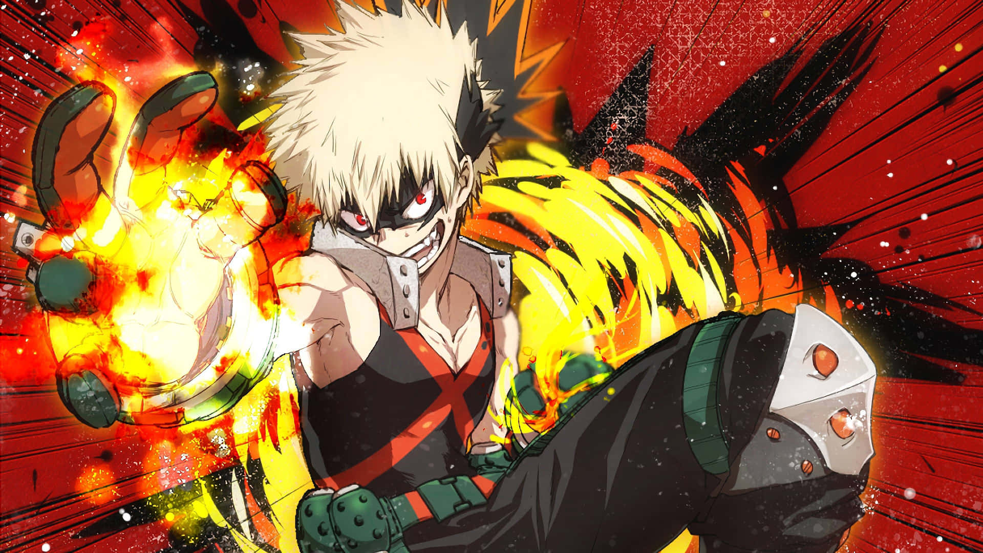 Katsuki Bakugo Explosive Power4 K Background