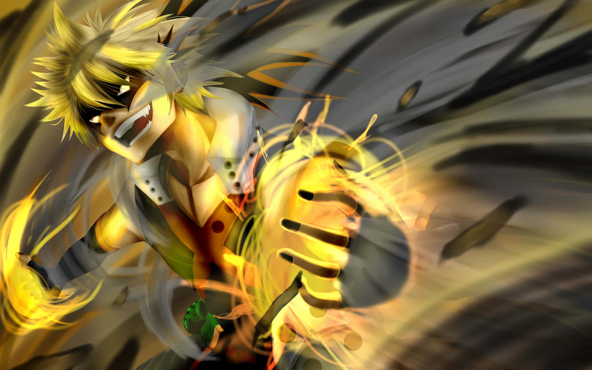 Katsuki Bakugo Explosive Power4 K Background